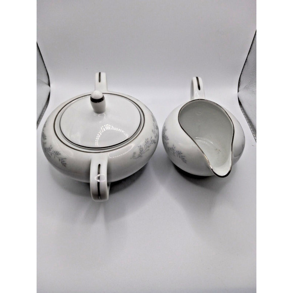 Royalton China Co Translucent Porcelain Coffee Creamer & Sugar Lot Of 2 3301 - Picture 1 of 10